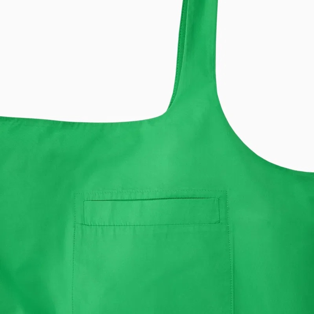 COS | CONTRAST-PANEL MINI DRESS | BRIGHT GREEN - Picture 5 of 8